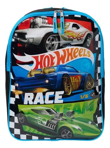 Mochila Hot Wheels Carros De Corrida Meninos Bolsa Escola Parcelamento Sem Juros