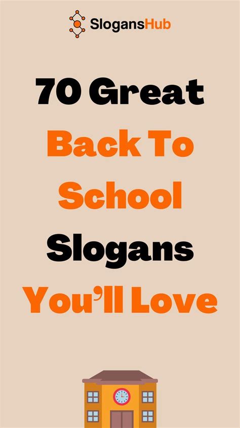 The Words 70 Great Back To School Slogans Youll Love On An Orange