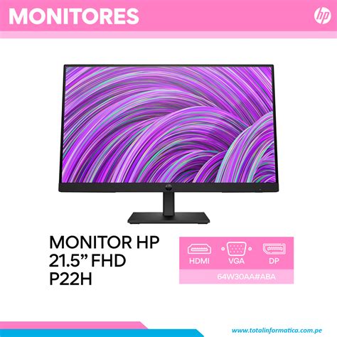 Monitor Hp Prodisplay P H G W Aa Fhd Ms Hz Ips