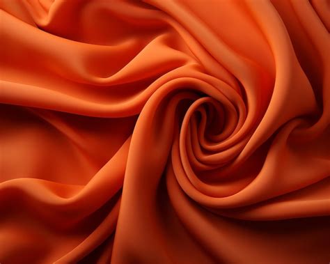 Premium Ai Image A Close Up Of An Orange Silk Fabric