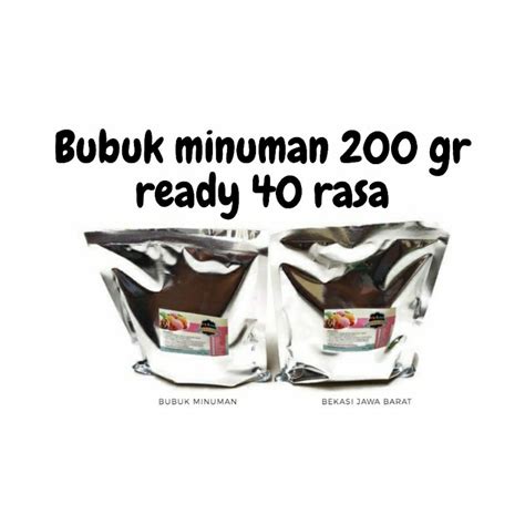 Jual Bubuk Minuman Rasa Gr Serbuk Minuman Aneka Rasa Minuman