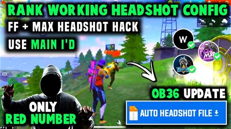 Free Fire New Dag Headshot Config File Ff Headshot Config File Dag