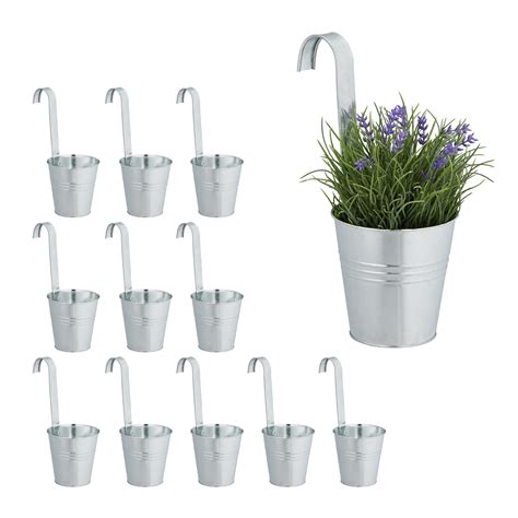 Relaxdays Pot De Fleur Suspendu Lot De Suspension Plantes En