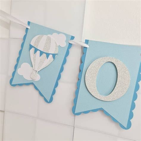 Hot Air Balloon Bunting First Birthday Air Balloon Wall Etsy