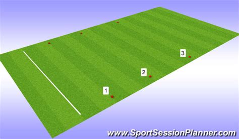 Footballsoccer Shuttle Runs Progressed Technical Ball Control