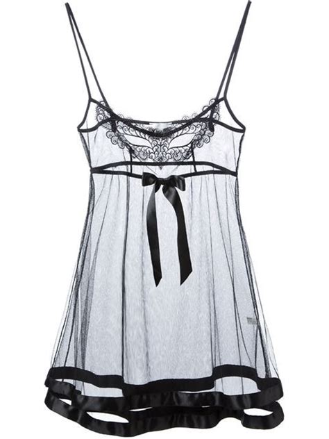 Christies Smile Babydoll Dolci Follie Farfetch Lingerie Babydoll Satin Lingerie