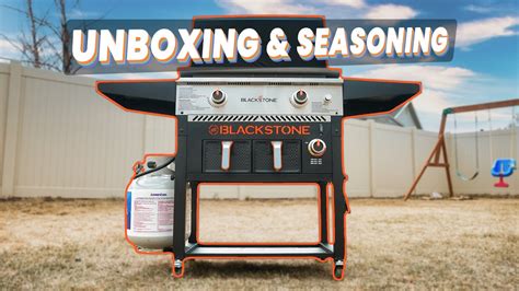 Blackstone Griddle Unboxing First Seasoning Youtube