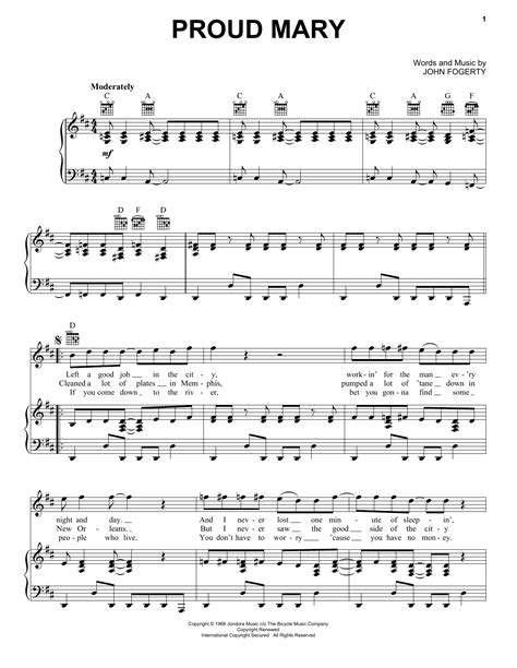 Chords For Proud Mary 11