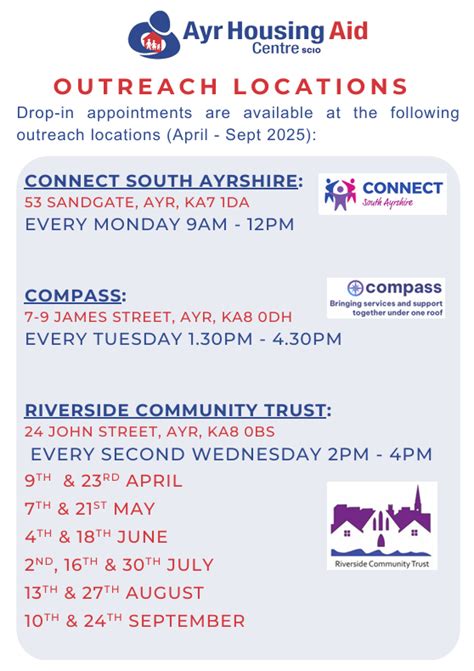 Locations Ayr Housing Aid Centre