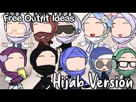 Gacha Club Free Outfit Ideas Hijab Version Youtube