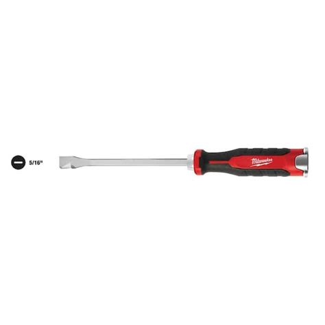 Milwaukee 516 In Slotted 6 In Flat Head Demolition Screwdriver 48 22