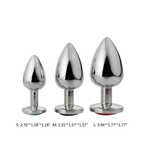 Alta calidad pcs en un conjunto de acero inoxidable tapón anal Metal enchufe trasero para