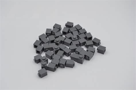 LEGO 50 X Basisstein Neues Dunkelgrau Dark Bluish Gray Brick 1x1 3005