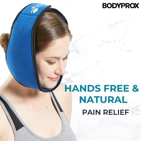 Bodyprox Face Ice Pack For Jaw Head And Chin Adjustable Hot And Cold Wrap For Wisdom Teeth And