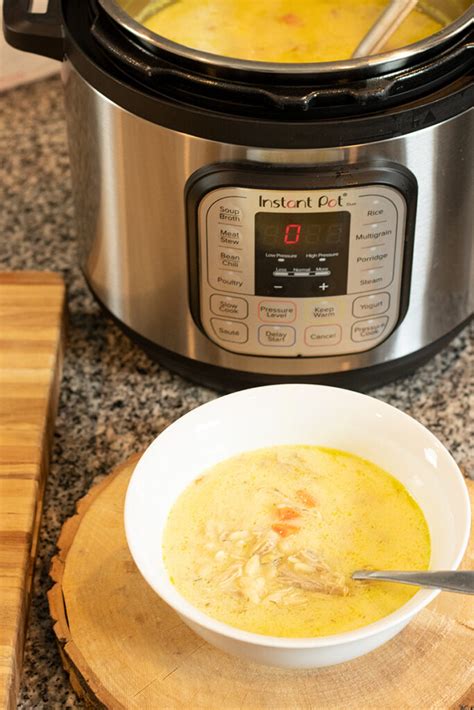 Instant Pot Greek Lemony Chicken Orzo Soup Dimitras Dishes