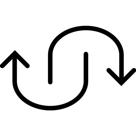 Two Curve Arrows Vector Svg Icon Svg Repo