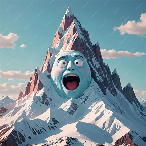 Premium Photo Mountain Cartoon