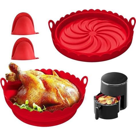 Pot En Silicone Pour Friteuse Air Inch Panier Friteuse En Silicone