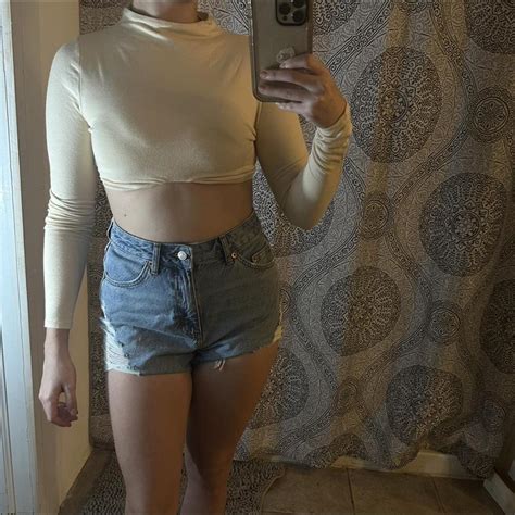 Cropped Long Sleeve Naked Wardrobe I Think A Size Depop