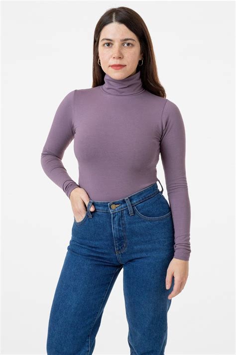 8306 Cotton Spandex Turtleneck Los Angeles Apparel