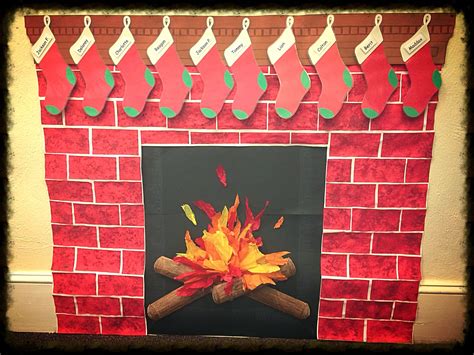 Diy Fireplace For The Classroom Diy Christmas Fireplace Classroom