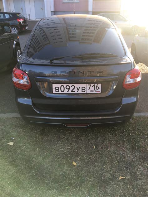 Надпись гранта в стили Порше и круиз контроль) — Lada Гранта Лифтбек ...