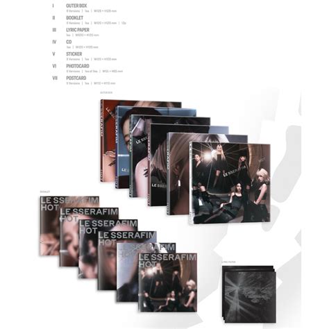 LE SSERAFIM 第 張 迷你專輯 HOT WITHMUU 特典 蝦皮購物
