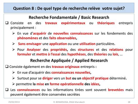 PPT COURS DINITIATION A LA METHODOLOGIE DE RECHERCHE PowerPoint