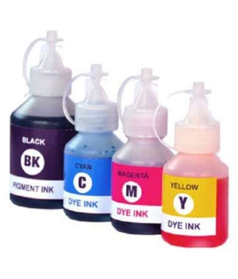 Cartridge Vista Brother Ink 5000 Multicolor Pack of 4 Ink bottle for Brother DCP T300, DCP T310W ...