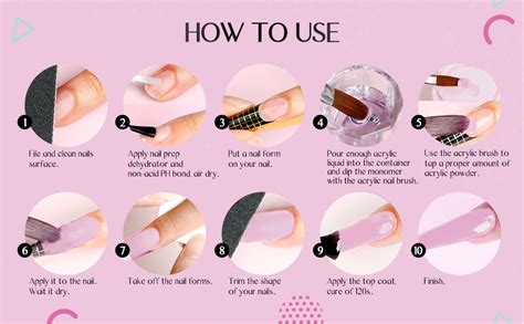 Amazon Saviland Acrylic Nail Kit Acrylic Powder And Liquid Set Clear Nude Pink Acrylic