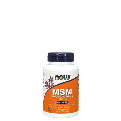 Now Msm 1000 Mg Methylsulfonylmethane Joint Health 120 Kapszula Gymstorehu Fitness