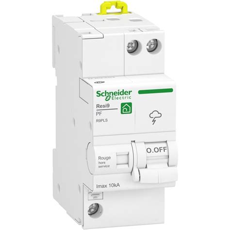 Parafoudre Combi 10kA Resi9 R9PLS 1P N Avec Accessoires Schneider Electric