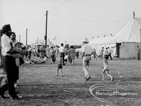 Dagenham Town Show 1969 Showing Visitors Including Man And Young