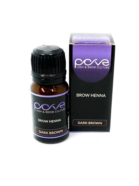 Pove Brow Henna Pudrowa Dark Brown Gr Sklep Pove Akcesoria Do Rz S