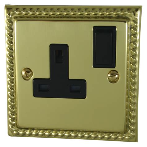 Georgian Polished Brass Sockets And Switches From Socket Store