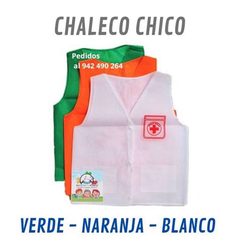 Chaleco Chico Cruz Rojadefensa Civilpolicia Ecologico Didactics