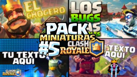 Pack Miniaturas Editables Clash Royale V5 Youtube