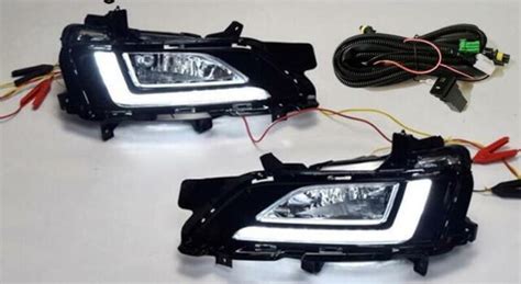 Halogen Front Fog Light W Bulbs Wire LED DRL Kit For 2019 2020