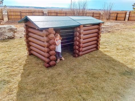 Indoor Outdoor Playhouse Jumbo Building Blocks Diy Log Cabin Etsy