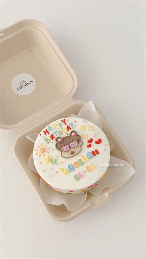 Korean Bento Cake Ddycake Ts Di Kue Cantik Ide Makanan Kue