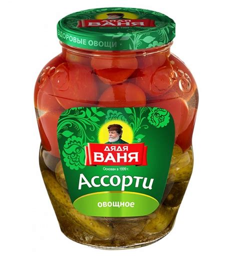 Ивица - Каталог - Консервы овощные - Ассорти овощное ДЯДЯ ВАНЯ 1800 г ...