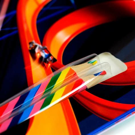 LIVRO INFANTIL COLORIR LAPIS ARCO IRIS HOT WHEELS Auge App Representações
