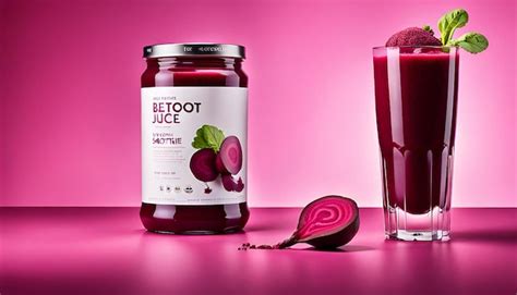 Beetroot Juice Or Smoothie Premium Ai Generated Image