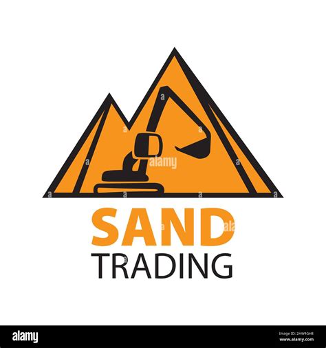Vector Logo Of Sand Mining And Trading Stock Vector Image And Art Alamy