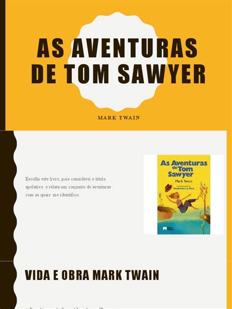 As Aventuras De Tom Sawyer Resumo - Aventuras de Tom Sawyer: Resumo e Análise | PDF | Ficção Geral