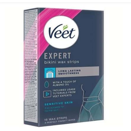 Miếng dán Wax Lông Vùng kín bikini Easy Gel Bikini Wax Strips Veet Full hộp và tách lẻ