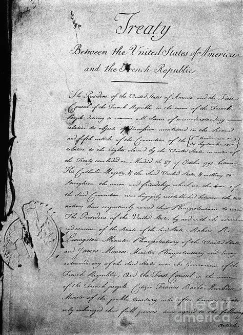 The Louisiana Purchase Treaty Document Photograph by Bettmann - Pixels