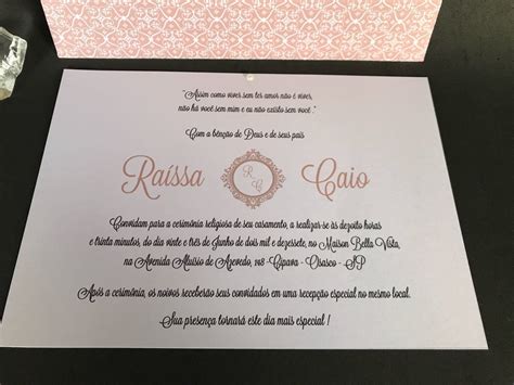 Convite de Casamento Nude Clássico Envelope Elo