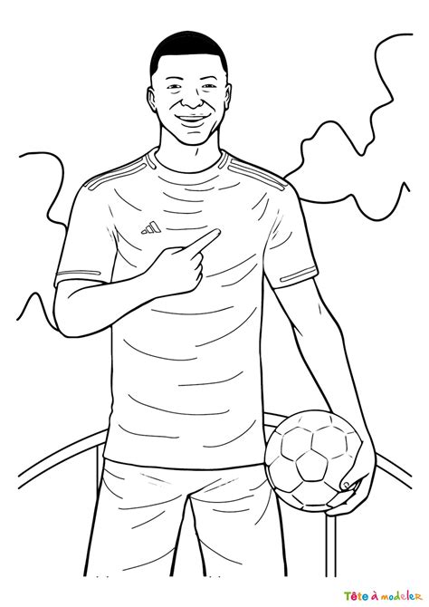 Coloriage Mbappe Imprimer Avec T Te Modeler The Best Porn Website