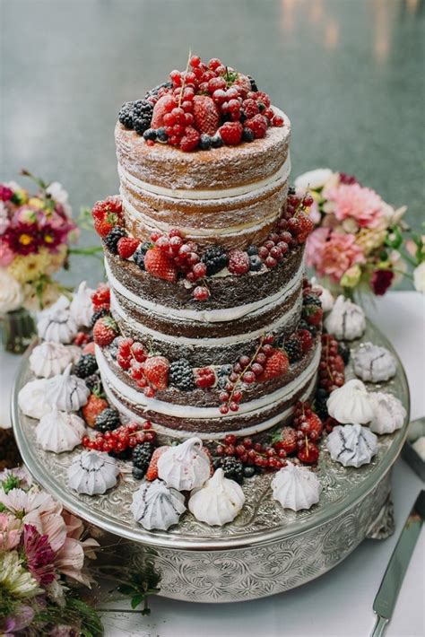Semi Naked Naked Rustic Wedding Cakes You Have To See